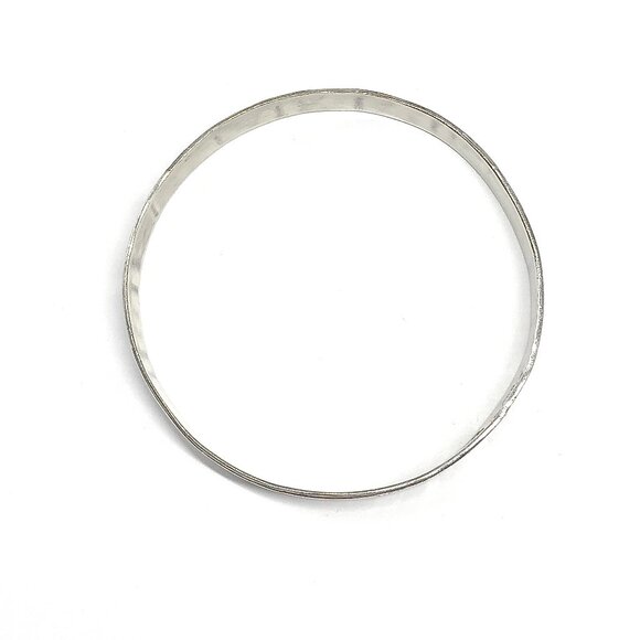 Vintage Mayan Idol Design Sterling Silver Bangle Bracelet - Picture 6 of 10